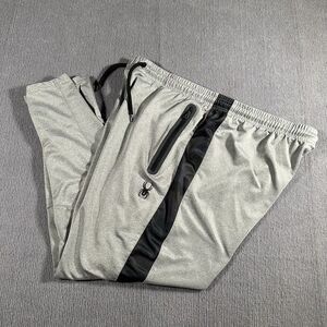Spyder Joggers Adult XL Silver‎ Active Sport Gym Bottoms Mens